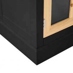 Black Accent Storage Cabinets 2-Tier Curio Display Cabinet with Shelf by Unbranded 19 Black Accent Storage Cabinets 2-Tier Curio Display Cabinet with Shelf by Unbranded -Boraam Sales Store black unbranded accent cabinets c824 stora blac fa 1000