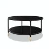 35.4 in. Round Glass Coffee Table by Unbranded -Boraam Sales Store black unbranded coffee tables crlw22342954 64 1000