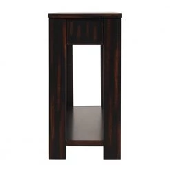 63 in. Black Rectangle Pine Wood Console Table With 4-Drawers and 1 Bottom Shelf for Entryway Hallway by Unbranded -Boraam Sales Store black unbranded console tables gm h 520 44 1000