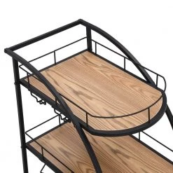 Black Kitchen Cart with Wheels by Unbranded -Boraam Sales Store black unbranded kitchen carts aybszhd741 1f 1000