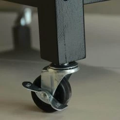 Black Frame Kitchen Cart with Wood Natural Top and Large Drawer, 2-Shelf and Kitchen Island with 2 Wheels with Brake by Unbranded 15 Black Frame Kitchen Cart with Wood Natural Top and Large Drawer, 2-Shelf and Kitchen Island with 2 Wheels with Brake by Unbranded -Boraam Sales Store black unbranded kitchen carts aybszhd836 fa 1000