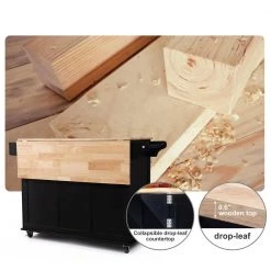 Black Kitchen Islands with 360° Universal Wheel and 5-Drawers by Unbranded 12 Black Kitchen Islands with 360° Universal Wheel and 5-Drawers by Unbranded -Boraam Sales Store black unbranded kitchen islands s205black 4f 1000