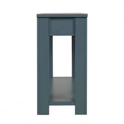 63 in. Blue Rectangle Pine Wood Console Table With 4-Drawers and 1 Bottom Shelf for Entryway Hallway by Unbranded -Boraam Sales Store blue unbranded console tables gm h 519 44 1000