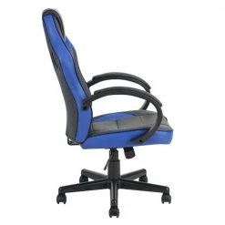 Blue Upholstered Gaming Office Chair With Fabric Adjustable Swivel by Unbranded -Boraam Sales Store blue unbranded gaming chairs sn820c 189 44 1000