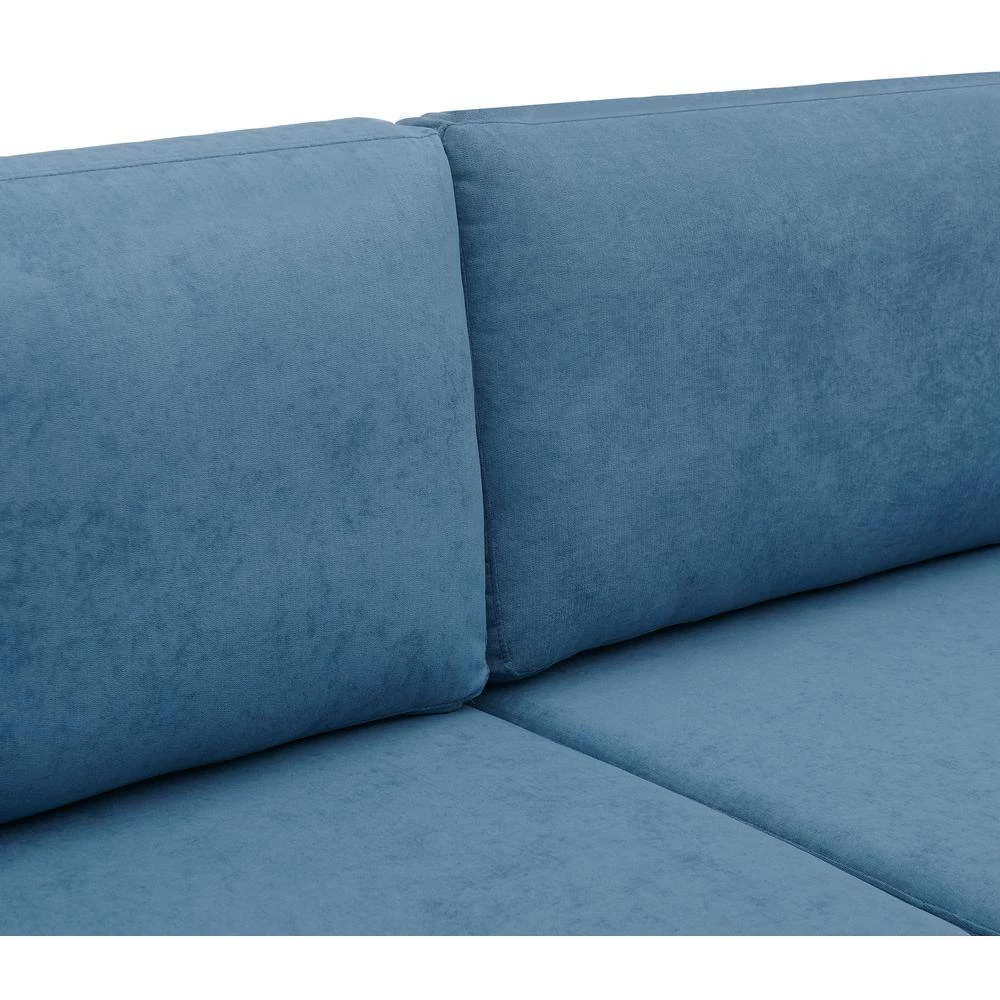 72.44 in. W Square Arm Modern and Comfortable Blue Chenille Fabric Straight Sofa with Soft Cushion in Blue by Unbranded 6 72.44 in. W Square Arm Modern and Comfortable Blue Chenille Fabric Straight Sofa with Soft Cushion in Blue by Unbranded - Image 4