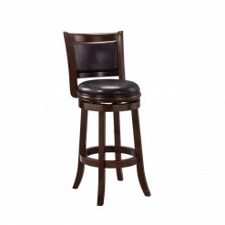 Augusta 43.5 in. Brown/Cappuccino Product Height Swivel Bar Stool by Boraam