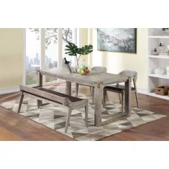 Brown/Light Barnwood Wire-Brush Montana Faux Leather and Acacia Wood Dining Chair by Boraam 11 Brown/Light Barnwood Wire-Brush Montana Faux Leather and Acacia Wood Dining Chair by Boraam -Boraam Sales Store brown light barnwood wire brush boraam dining chairs 77516 31 1000