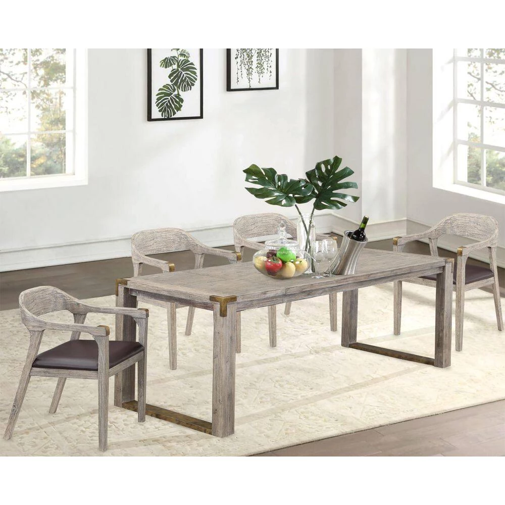 Montana 5pc Rectangular Extension Dining Set by Boraam 8 Montana 5pc Rectangular Extension Dining Set by Boraam - Image 6
