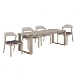 Montana 5pc Rectangular Extension Dining Set by Boraam