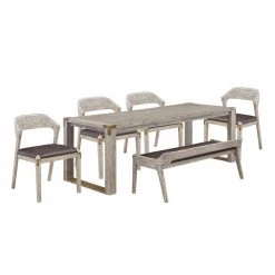 Montana 6pc Rectangular Extension Dining Set by Boraam