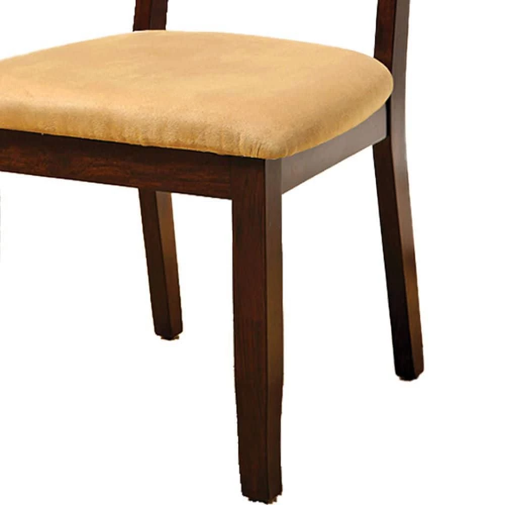 Winston Brown Fabric Patterned Side Chair (Set of 2) by Unbranded 7 Winston Brown Fabric Patterned Side Chair (Set of 2) by Unbranded - Image 5