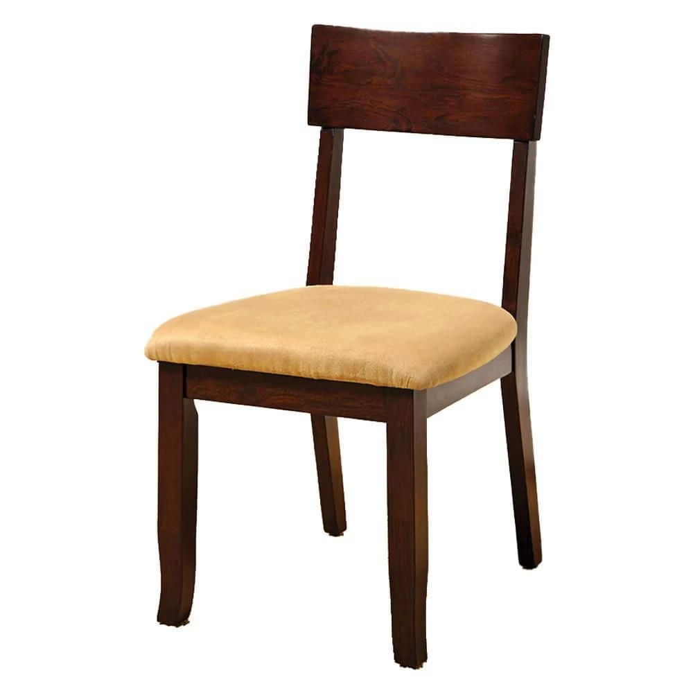 Winston Brown Fabric Patterned Side Chair (Set of 2) by Unbranded 4 Winston Brown Fabric Patterned Side Chair (Set of 2) by Unbranded - Image 2