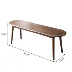 16.14 in. x 39.37 in. x 11.81 in. Brown Natural Oak Wood Dining Bench Bed Bench for Dining Room, Bedroom by Unbranded 11 16.14 in. x 39.37 in. x 11.81 in. Brown Natural Oak Wood Dining Bench Bed Bench for Dining Room, Bedroom by Unbranded -Boraam Sales Store brown unbranded bedroom benches gm h 619 c3 1000