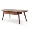47.24 in. Brown Rectangle Low Table With Drawer 100% Solid Wood Top Plate Desk Coffee Table Study Table Work from Home by Unbranded -Boraam Sales Store brown unbranded coffee tables gm h 588 64 1000