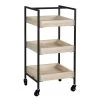 Brown Kitchen Cart with Wheels by Unbranded 1 Brown Kitchen Cart with Wheels by Unbranded -Boraam Sales Store brown unbranded kitchen carts aybszhd1160 64 1000
