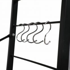 Brown and Frosted Black Kitchen Cart with 3-Tier Storage Space by Unbranded -Boraam Sales Store brown unbranded kitchen carts aybszhd691 44 1000