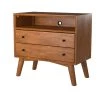 Flynn 2-Drawer Acorn Brown Large Nightstand (26 in. H x 28 in. W x 15 in. D) by Unbranded -Boraam Sales Store brown unbranded nightstands 966 22 64 1000