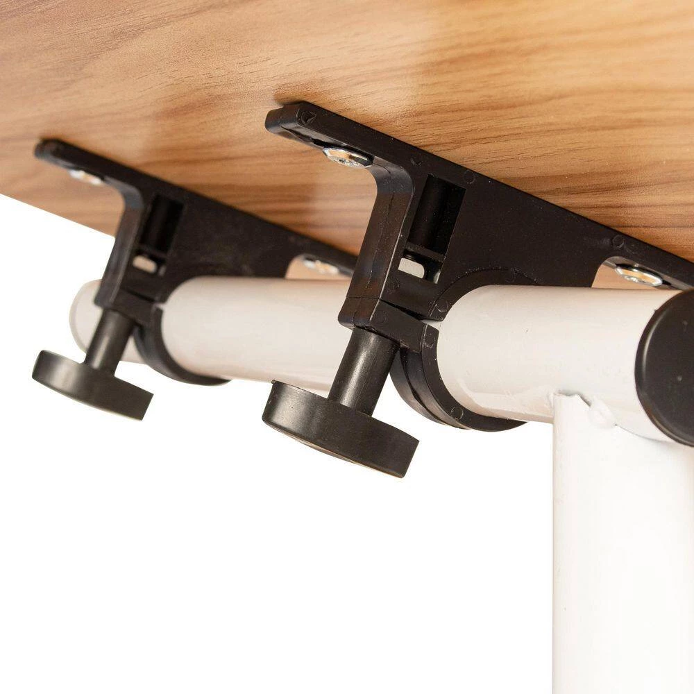 18.31 in. x 23.62 in. x 15.75 in. 2-Drawer Brown Height Adjustable Overbed End Table Wooden Nightstand by Unbranded 7 18.31 in. x 23.62 in. x 15.75 in. 2-Drawer Brown Height Adjustable Overbed End Table Wooden Nightstand by Unbranded - Image 5