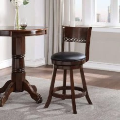 Durham Cappuccino 24 in. Swivel Counter Stool by Boraam -Boraam Sales Store cappuccino boraam bar stools 46724 31 1000