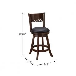 Durham Cappuccino 24 in. Swivel Counter Stool by Boraam -Boraam Sales Store cappuccino boraam bar stools 46724 40 1000