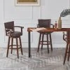 Broadmoor 34 in. Cappuccino Wood Swivel Extra Tall Barstool by Boraam 2 Broadmoor 34 in. Cappuccino Wood Swivel Extra Tall Barstool by Boraam -Boraam Sales Store cappuccino boraam bar stools 51834 64 1000