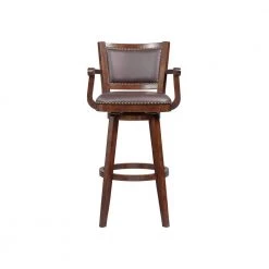 Broadmoor 34 in. Cappuccino Wood Swivel Extra Tall Barstool by Boraam -Boraam Sales Store cappuccino boraam bar stools 51834 c3 1000