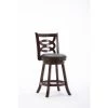 Seina 24 in. Cappuccino Swivel Counter Stool with Cushion by Boraam -Boraam Sales Store cappuccino boraam bar stools 61824 64 1000