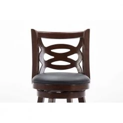 Seina 24 in. Cappuccino Swivel Counter Stool with Cushion by Boraam -Boraam Sales Store cappuccino boraam bar stools 61824 c3 1000