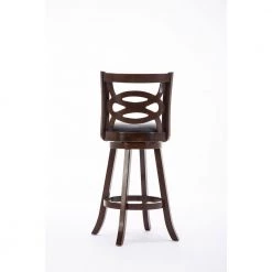 Seina 29 in. Cappuccino Swivel Bar Stool with Cushion by Boraam -Boraam Sales Store cappuccino boraam bar stools 61829 66 1000