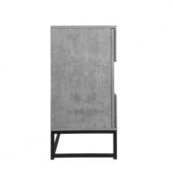 Cement Gray Particle Board File Cabinet with Adjustable Shelf and Metal Frame Home Office 2-Door Large Storage Cabinet by Unbranded -Boraam Sales Store cement gray unbranded file cabinets camygy gi49642w688 cabinet01 44 1000