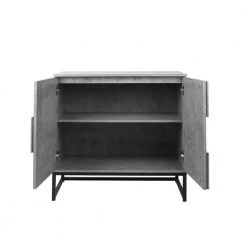 Cement Gray Particle Board File Cabinet with Adjustable Shelf and Metal Frame Home Office 2-Door Large Storage Cabinet by Unbranded -Boraam Sales Store cement gray unbranded file cabinets camygy gi49642w688 cabinet01 77 1000