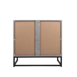 Cement Gray Particle Board File Cabinet with Adjustable Shelf and Metal Frame Home Office 2-Door Large Storage Cabinet by Unbranded -Boraam Sales Store cement gray unbranded file cabinets camygy gi49642w688 cabinet01 fa 1000