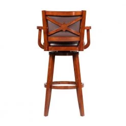 Broadmoor 60 in. H Cherry Wood 34 in. Barstool with Arms by Boraam -Boraam Sales Store cherry boraam bar stools 51934 66 1000