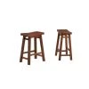 Sonoma Saddle 24" Product Height Counter Stool [Chestnut Wire-Brush], 2-Pack by Boraam -Boraam Sales Store chestnut wire brush boraam bar stools 75324 64 1000
