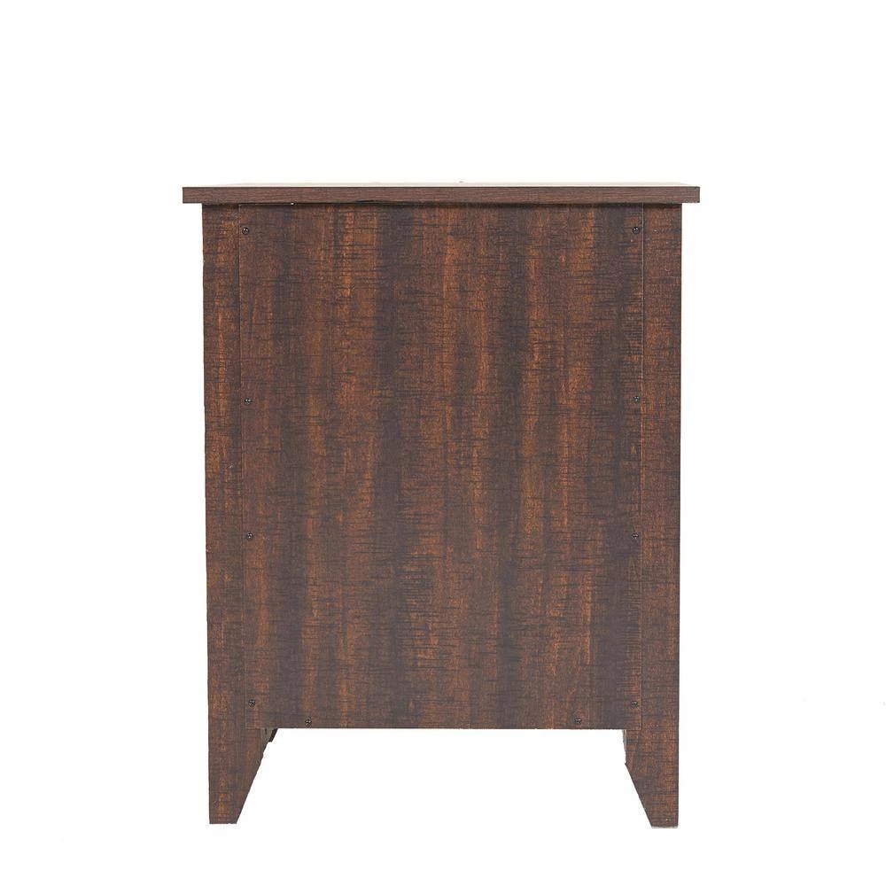 24 In. H Farmhouse Wood 1-Drawer Coffee Nightstand Side Table Bedroom Storage Drawer and Shelf Bedside End Table by Unbranded 8 24 In. H Farmhouse Wood 1-Drawer Coffee Nightstand Side Table Bedroom Storage Drawer and Shelf Bedside End Table by Unbranded - Image 6