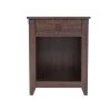 24 In. H Farmhouse Wood 1-Drawer Coffee Nightstand Side Table Bedroom Storage Drawer and Shelf Bedside End Table by Unbranded -Boraam Sales Store coffee unbranded nightstands lm ye vm8001cf 64 1000