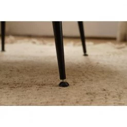 Dark Green Velvet Fabric Accent Slipper Chair with Black Metal Legs for Dining Room Living Room Bedroom Accent Chair by Unbranded -Boraam Sales Store dark green unbranded accent chairs a71 chai dgree 66 1000