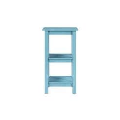 Landry 30 in. Deep Sky Blue Wood 2-Shelf Bookcase by Boraam -Boraam Sales Store deep sky blue boraam end side tables 77412 c3 1000