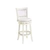 Bristol 29 in. White Swivel Cushioned Bar Stool by Boraam -Boraam Sales Store distressed white boraam bar stools 42429 64 1000