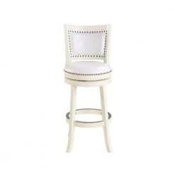 Bristol 29 in. White Swivel Cushioned Bar Stool by Boraam 14 Bristol 29 in. White Swivel Cushioned Bar Stool by Boraam -Boraam Sales Store distressed white boraam bar stools 42429 c3 1000