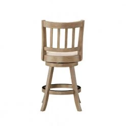 Sheldon 37.5 in. Driftwood Wire-Brush and Ivory Wood Frame Counter Height Bar Stool by Boraam -Boraam Sales Store driftwood wire brush ivory boraam bar stools 76324 66 1000