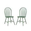 Equestrian Green Carolina Wood Dining Chairs (Set of 2) by Boraam -Boraam Sales Store equestrian green boraam dining chairs 31616 64 1000