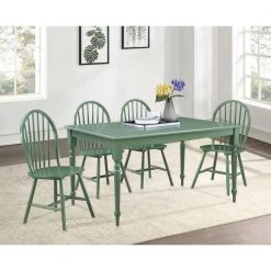 Carolina 5-Piece Dining Set by Boraam -Boraam Sales Store equestrian green boraam dining room sets 80569 31 1000