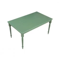 Carolina 60 in. Rectangular Wood Green Dining Table-Equestrian (Seats 6) by Boraam -Boraam Sales Store equestrian green boraam kitchen dining tables 71369 a0 1000