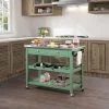 Carolina Equestrian Green 44 in. Kitchen Island by Boraam -Boraam Sales Store equestrian green boraam kitchen islands 77522 64 1000