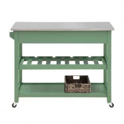 Carolina Equestrian Green 44 in. Kitchen Island by Boraam -Boraam Sales Store equestrian green boraam kitchen islands 77522 66 1000