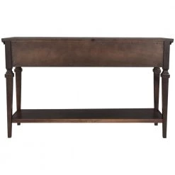 50" brown Classic Retro Style Console Table with Three Top Drawers and Open Style Bottom Shelf, wooden top by Unbranded -Boraam Sales Store espresso unbranded console tables sa wf199599aap c3 1000
