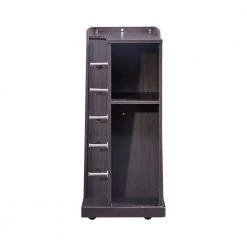 Kitchen Island with Shelf and 5 Wine Holders in Espresso by Unbranded 12 Kitchen Island with Shelf and 5 Wine Holders in Espresso by Unbranded -Boraam Sales Store espresso unbranded kitchen islands jjlqds10009 44 1000