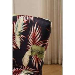 Flower Velvet Fabric Accent Slipper Chair with Black Metal Legs for Dining Room Living Room Bedroom Accent Chair by Unbranded 20 Flower Velvet Fabric Accent Slipper Chair with Black Metal Legs for Dining Room Living Room Bedroom Accent Chair by Unbranded -Boraam Sales Store flower unbranded accent chairs a71 chai flowe 44 1000