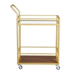 Gold Kitchen Cart by Unbranded -Boraam Sales Store gold unbranded kitchen carts aybszhd690 fa 1000